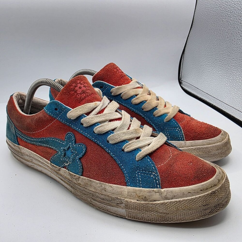 Converse Golf Le Fleur x One Star Ox Mens Size 9.5 Red Blue Sneaker Shoes Casual